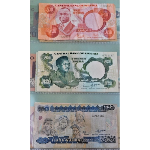 802 - Nigeria 1958-2006-A collection of (35 notes) P2-P36 many later AUNC