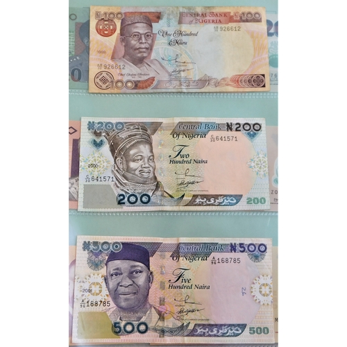 802 - Nigeria 1958-2006-A collection of (35 notes) P2-P36 many later AUNC