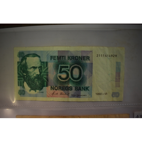 804 - Norway 1955-2000-Small range P30 to P50 AVF to AUNC (10 notes)