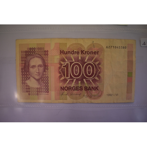 804 - Norway 1955-2000-Small range P30 to P50 AVF to AUNC (10 notes)