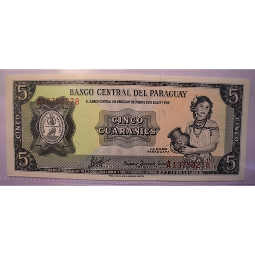 810 - Paraguay 1952-2005-(P193-P228) collection of (10 notes) VF to AUNC