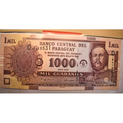 810 - Paraguay 1952-2005-(P193-P228) collection of (10 notes) VF to AUNC