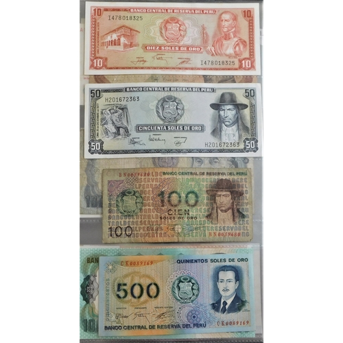 811 - Peru 1962-(P83) to 1990 (P148) collection of (24 notes) VG to AUNC