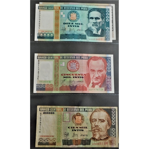 811 - Peru 1962-(P83) to 1990 (P148) collection of (24 notes) VG to AUNC