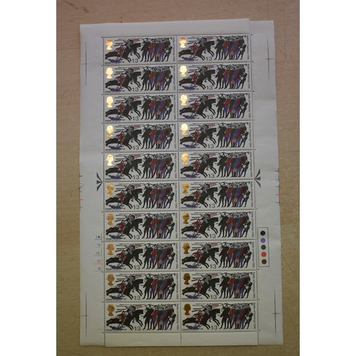 260 - Great Britain 1966-900th Anniversary Battle of Hastings-SG705a u/m sheet of (20) strips of 6-SG705-7... 