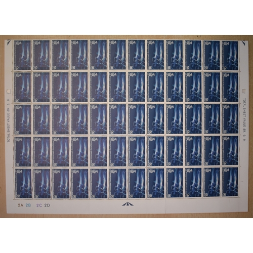 263 - Great Britain 1970-9th British Commonwealth Games-SG832-834 u/m set in complete sheets of (120)-cat ... 