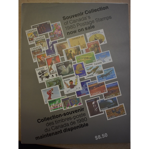 541 - Canada 1980-Canada Post descriptive souvenir booklet containing the complete 1980 commemoratives iss... 