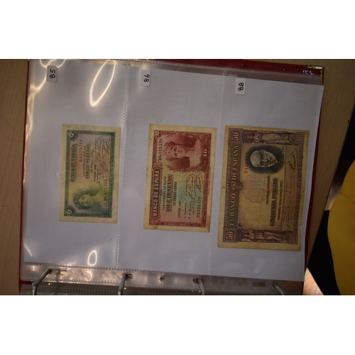 852 - Spain 1928-(P74,75+ P76) to 1992 (P164) range of early issues-unused condition P153 GVF,P158 AUNC, P... 