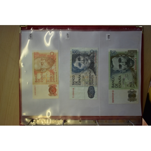 852 - Spain 1928-(P74,75+ P76) to 1992 (P164) range of early issues-unused condition P153 GVF,P158 AUNC, P... 