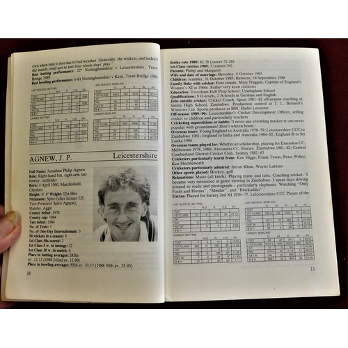 18 - The Cricketers 'Who's Who' - 1990 compiled and edited by Iain Sproat paper back edition good conditi... 