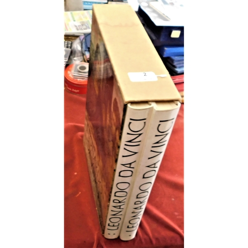 2 - Davinci - Hard back - leisure arts 1964 - 2 volume set in slip case - very good condition