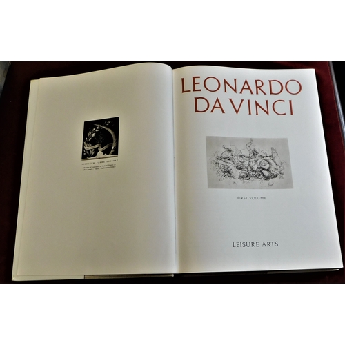 2 - Davinci - Hard back - leisure arts 1964 - 2 volume set in slip case - very good condition