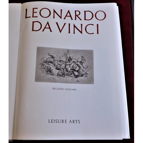 2 - Davinci - Hard back - leisure arts 1964 - 2 volume set in slip case - very good condition