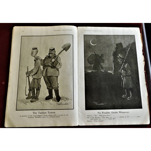 23 - Booklet - Bairnsfather Capt. Bruce -'The Bystander's Fragments From France - Comic illustration in b... 