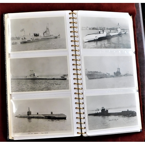 311 - WW2 Postcards of Naval Submarines and Cruisers, RP Postcards and (5) War Planes coloured (48)-a very... 