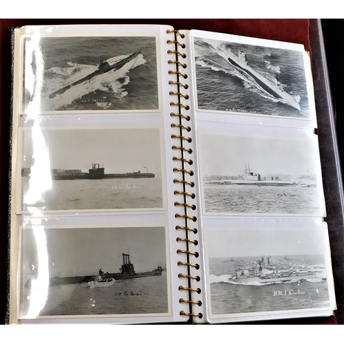 311 - WW2 Postcards of Naval Submarines and Cruisers, RP Postcards and (5) War Planes coloured (48)-a very... 