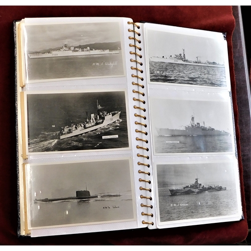 311 - WW2 Postcards of Naval Submarines and Cruisers, RP Postcards and (5) War Planes coloured (48)-a very... 