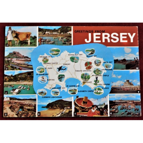 348 - Jersey and Guernsey - Channel Islands-coloured and R.P (20+) good condition