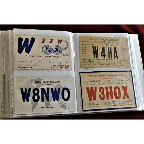 229 - Labels - World Wide Amateur Radio station labels (messages) 1947 - 1948 era (over 100 labels) in alb... 