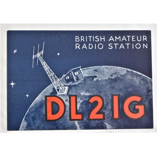 231 - Labels - World Wide Amateur Radio station labels (messages) 1947 - 1948 era (over 100 labels) in alb... 