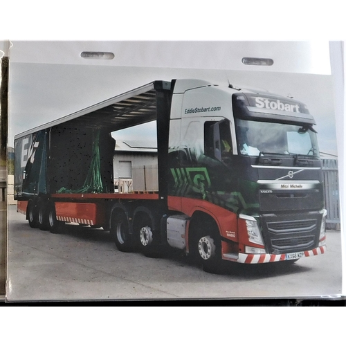 237 - Haulage - Eddie Stobart Trucks 130 photos (Postcard size) of Eddie Stobart Trucks well resented in a... 