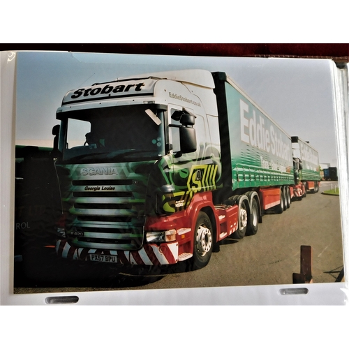 238 - Haulage - Eddie Stobart Trucks 190 photos (Postcard size) of Eddie Stobart Trucks well presented in ... 