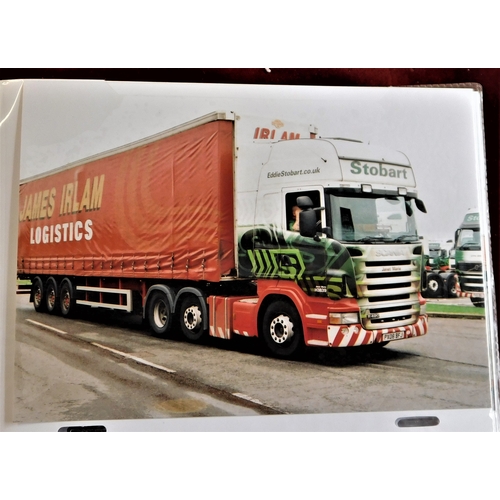 239 - Haulage - Eddie Stobart Trucks 190 photos (Postcard size) of Eddie Stobart Trucks well presented in ... 