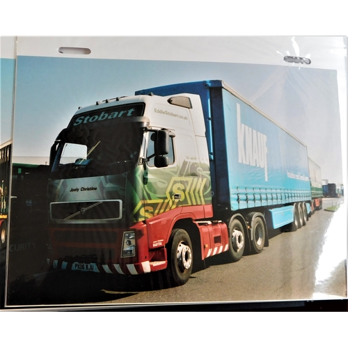 239 - Haulage - Eddie Stobart Trucks 190 photos (Postcard size) of Eddie Stobart Trucks well presented in ... 