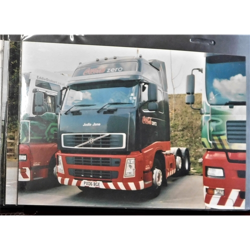 241 - Haulage - Eddie Stobart Trucks 190 photos (Postcard size) of Eddie Stobart Trucks well presented in ... 