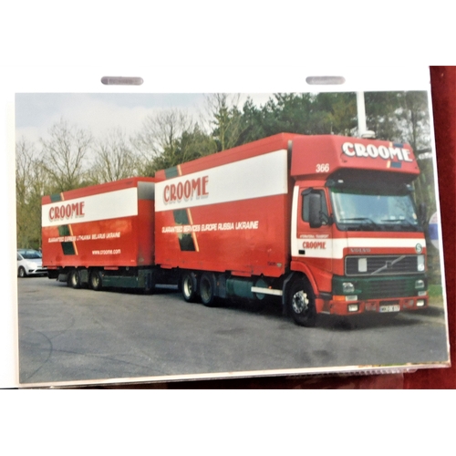 243 - Haulage -'David Croome Trucks' - 110 photos (Postcard size) of David Croome Trucks well presented in... 