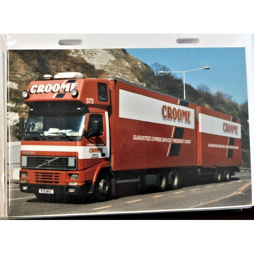 243 - Haulage -'David Croome Trucks' - 110 photos (Postcard size) of David Croome Trucks well presented in... 