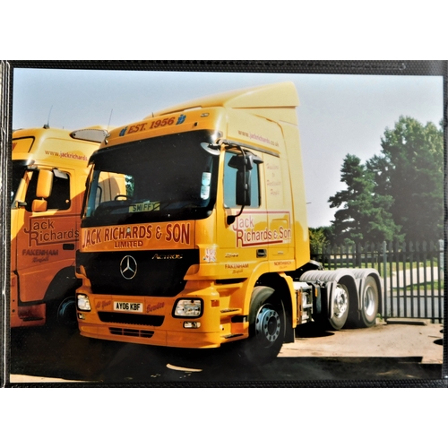 244 - Haulage - 'Jack Richards + Sons Ltd' - 81 photos (Postcard size) of Jack Richards Trucks well presen... 