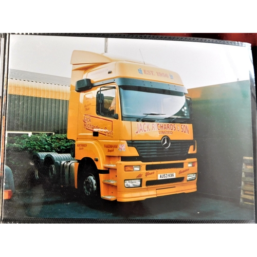 244 - Haulage - 'Jack Richards + Sons Ltd' - 81 photos (Postcard size) of Jack Richards Trucks well presen... 