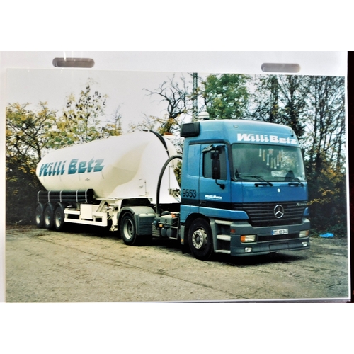 249 - Haulage -'Willi Betz Trucks' - 150 photos (Postcard size) of Willi Betz Trucks well presented in alb... 