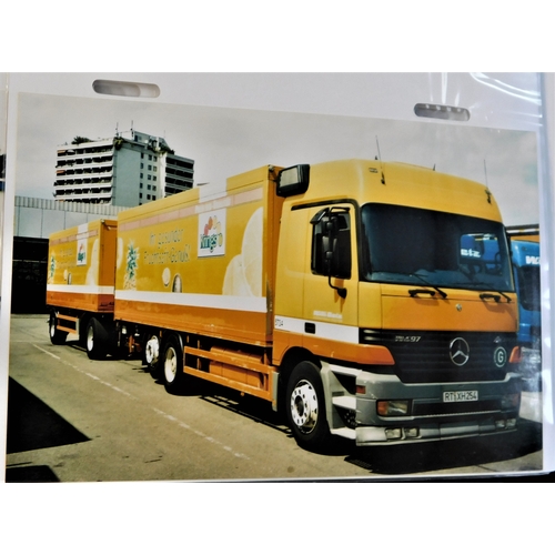 249 - Haulage -'Willi Betz Trucks' - 150 photos (Postcard size) of Willi Betz Trucks well presented in alb... 