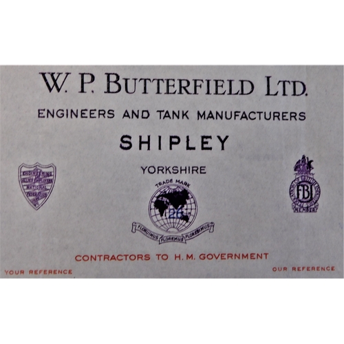 161 - Letter 23rd Oct 1951 - W.P. Butterfield Ltd. Letter to Abbott & Co. (Newark) Ltd., thanking them for... 