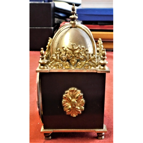 483 - Carriage Clock - SWIZA 13cm high x 6cm decorative not working fair condition