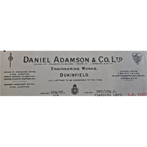 166 - Letter 1st Nov 1938 - Daniel Adamson & Co. Ltd. Letter to Abbott & Co. (Newark) Ltd., thanking them ... 