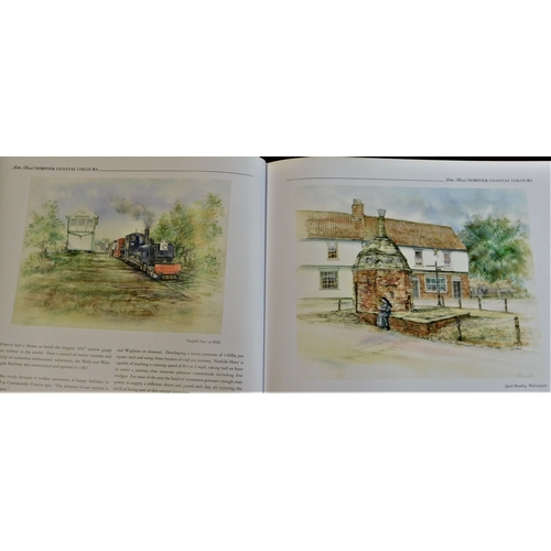 234 - Book-Hurst - John - Norfolk Coastal Colours beautifully illustrated signed by John Hurst (in cover) ... 