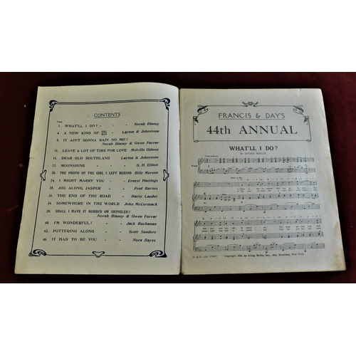 500 - Francis & Day's 44th Annual song and music including What'll l do and it had to be you' good conditi... 