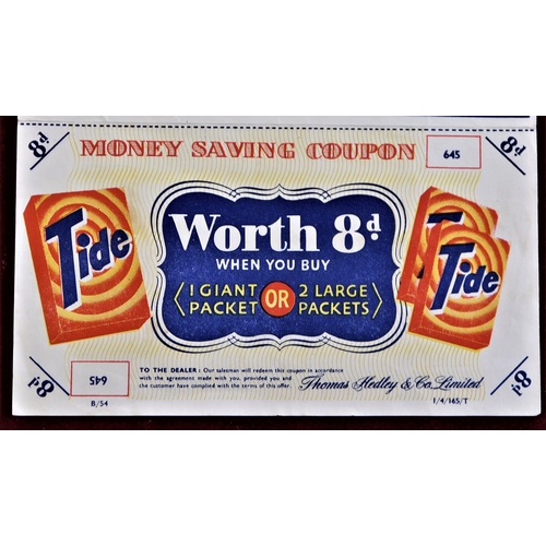 204 - Advertising Tide - Guarantees The World's Cleanest Weekly Wash - with saving coupon 8d very good con... 