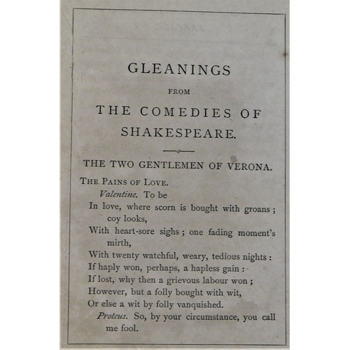 210 - Book - Shakespeare - Gleanings from the comedies of Shakespeare - good condition