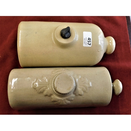 457 - China - Bedwarmers - Glazed Earthenware Pottery - (10 marked Motra Pottery England - (1). Buyer coll... 