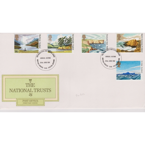 773 - 1981 - The National Trust Set - on Post Office FDC BFBS 1768 date stamp 23 June 81 pre-release issue... 