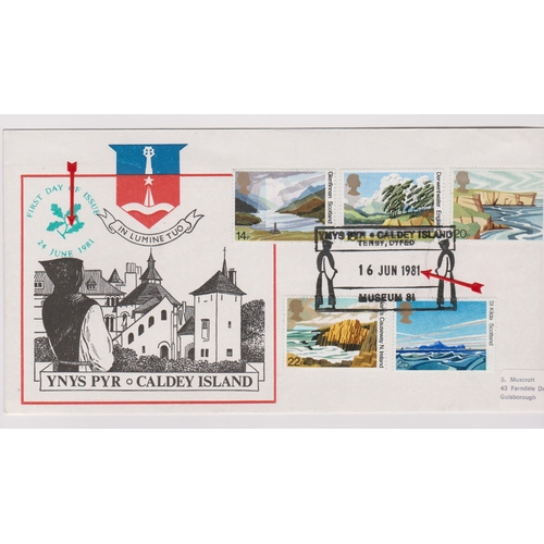 774 - 1981 - The National Trust Set - on Cadley Island FDC with Norfolk hand stamp (16 June) issue date (2... 