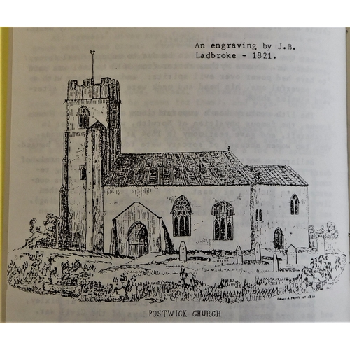 107 - (3 Books) - Carter, Anne - Postwick - The story of a Norfolk Village - published 1987 reprint 1991 -... 