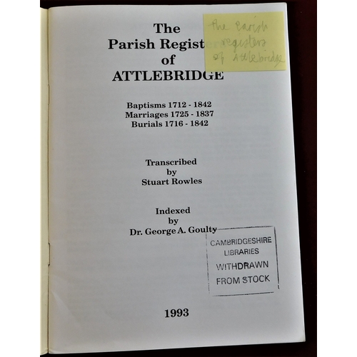 140 - Rowles-Stuart- The parish register of Attlebridge - published 1993