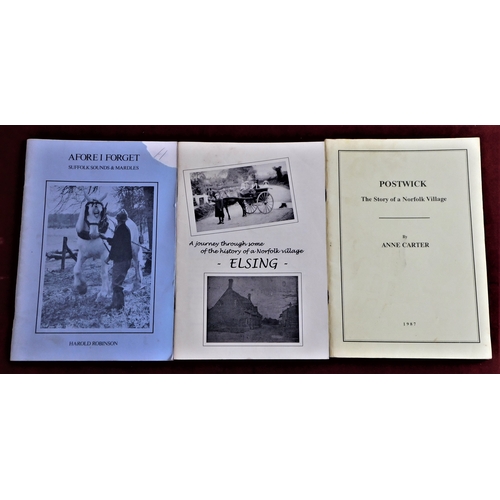 107 - (3 Books) - Carter, Anne - Postwick - The story of a Norfolk Village - published 1987 reprint 1991 -... 