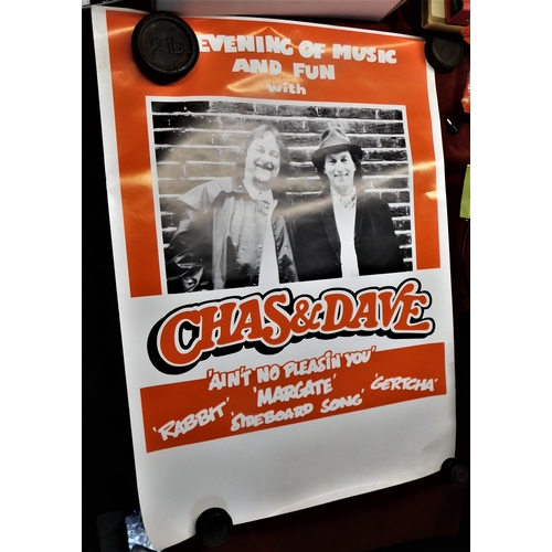 265 - Posters (4) - 'Chas 'N' Dave' in Concert at Aylesbury Civic Centre Thursday March 18th 1993, A Mike ... 