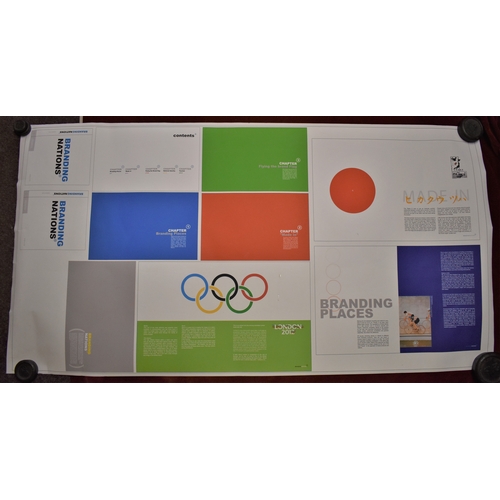 270 - Posters - Branding Nations Olympics Poster 2012 - coloured poster-measurements 128cm x 61cm, Adverti... 